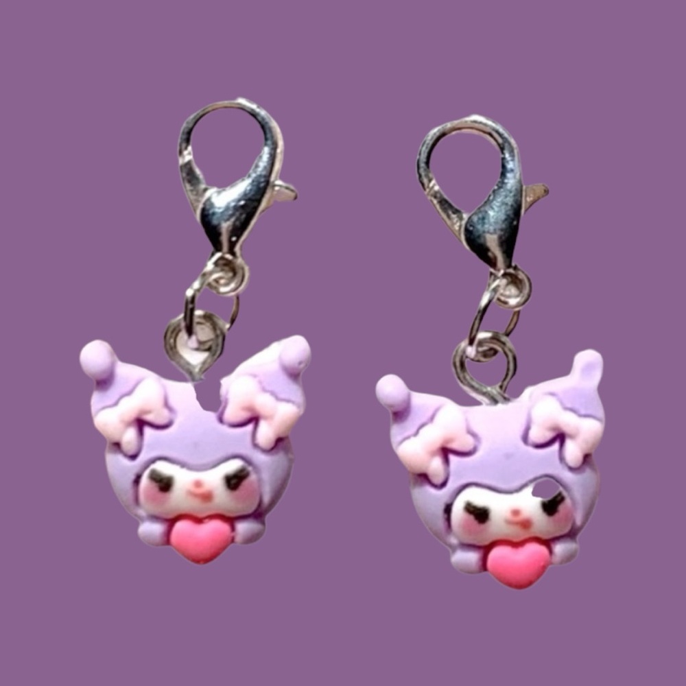 1 Hello Kitty Family Kuromi charm. Add to backpacks keychains and bags.